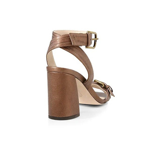 Nouveau design bout ouvert serpent lignes Femmes sandales à talons hauts robe de mariée talons chunky chaussures boucle De Ceinture Rosée à talons pour dames - Product Image 5