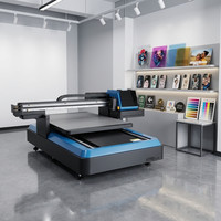 Printer UV LED Flatbed 6090 A1 dengan Print Head XP600 I1600 untuk Casing Ponsel, Kulit, Bola Golf, Akrilik/Kaca, Garansi 1 Tahun