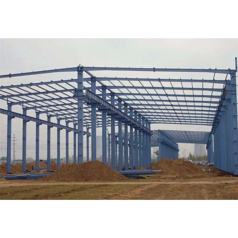 Estructura de acero metálica de soldadura pesada ligera Marco de construcción Almacenes Taller Planta Fábrica Casa Garaje Estructura de acero