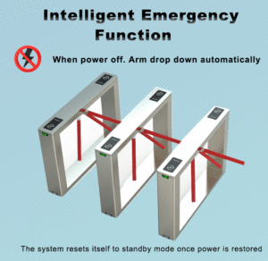 Tourniquet automatique ENBO NBO-G110, barrière pivotante, portillon tourniquet, acier inoxydable 304, reconnaissance faciale, contrôle d'accès par empreinte digitale - Product Image 4