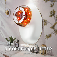 Outils de soin du visage anti-rides à main, 7 couleurs, sculpture du visage, thérapie par ventouses, lifting du visage et du cou, masseur vibrant, micro-courant facial