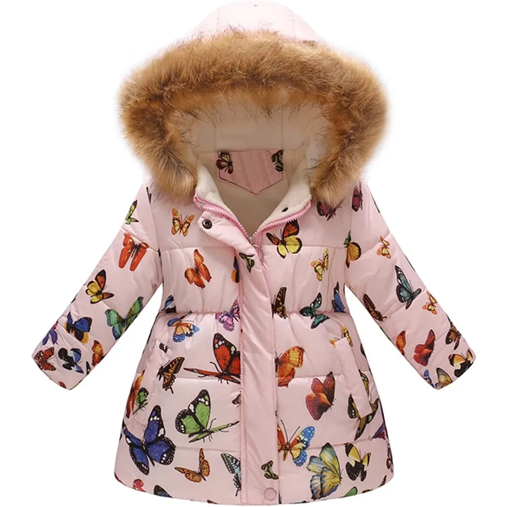 FREE SAMPLE Kids Coat Winter Baby Jacket Girls Hooded Toddler Outwear Windproof Warm Thick Girls Coat Jacket Girls Warm Jacket