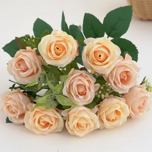 Bouquet de roses artificielles DREA10 Heads Austin Rose pour bouquet de mariage, bouquet de mariée - Product Image 4
