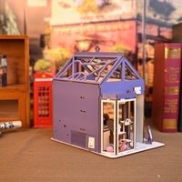 Kit de puzzle de maison en papier miniature IIECREATE, meubles faits à la main avec accessoires, échelle 1:24 pour maison de poupée