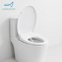 Siège de toilette rond en gros avec bidet à double jet autonettoyant à eau froide, idéal pour les soins post-partum