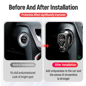 Tem dán nội thất xe hơi Iron Man có logo tùy chỉnh, ốp nút khởi động xe hơi, ốp nút khởi động/tắt động cơ, ốp nút nhấn khởi động/tắt - Product Image 6