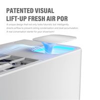 Pompe à chaleur murale à inverter 12000 BTU R32 A+++ respectueuse de l'environnement, avec contrôle par application, climatiseur split intelligent à air frais