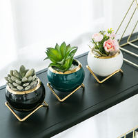 Pots à plantes succulentes créatifs, mini pots en céramique glacée effet craquelé, décoration de jardin, décoration de la maison, artisanat Zakka, pot à fleurs