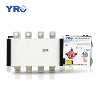 Commutateur de transfert automatique YRO ATS 4P 1000A, interrupteur double alimentation automatique, interrupteur manuel, interrupteur de verrouillage et de changement de phase, type PC