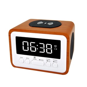 Audmic Mới Loại Xách Tay <span class=keywords><strong>Mini</strong></span> Không Dây Bluetooth Loa Với Đồng Hồ Báo Thức - Product Image 1