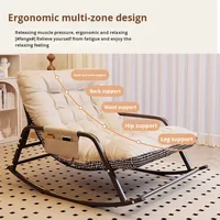 Chaise berçante loisirs Double chaise paresseuse pour chambre salon dormir Chaise longue inclinable large Double siège