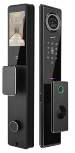 Thông Minh Không Thấm Nước Điện Tử Khóa Chốt Cửa Cho Phía Trước Cửa Keyless Nhập Dấu Vân Tay Mật Mã Wifi Tuya Ứng Dụng Điều Khiển Alexa Đen - Product Image 3