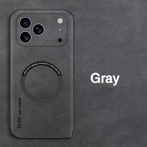 Funda magnética de negocios con textura de cuero caliente para <span class=keywords><strong>iPhone</strong></span> 15 16 Pro <span class=keywords><strong>Max</strong></span> 14 13 XR <span class=keywords><strong>XS</strong></span> <span class=keywords><strong>Max</strong></span> <span class=keywords><strong>cargador</strong></span> inalámbrico Funda de cuero <span class=keywords><strong>Original</strong></span> - Product Image 2