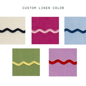Colorful Custom 300 Colors Cotton <b>Linen</b> Napkin for Hotel French Luxury Fabric <b>Cloth</b> <b>Table</b> <b>Linen</b> Cocktail Napkins with Embroidery - Product Image 4