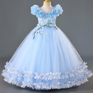 Venta caliente <span class=keywords><strong>de</strong></span> gama alta princesa Puffball vestido <span class=keywords><strong>para</strong></span> niñas Formal <span class=keywords><strong>para</strong></span> boda Piano rendimiento flor niña vestido <span class=keywords><strong>de</strong></span> <span class=keywords><strong>fiesta</strong></span> - Product Image 3