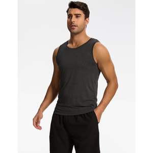 เสื้อกล้ามผู้ชายผ้าใยไผ่แบบกำหนดเอง แห้งเร็ว น้ำหนักเบา เสื้อกล้ามลำลอง ใส่สบาย ไม่ระคายเคือง ใช้เป็นเสื้อชั้นในหรือเสื้อนอนได้ - Product Image 1