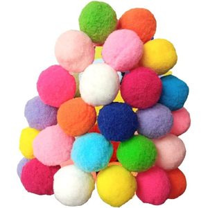 Shizhoo – boules à pompons pour chats, jouet d'entraînement interactif en peluche douce, couleurs assorties, ensemble de balles légères - Product Image 4