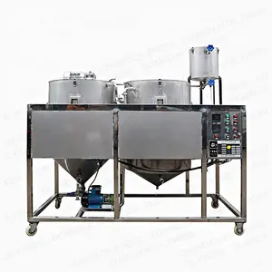 Machine de raffinage d'huile de tournesol 0.75-1,5tpd, fournisseurs de machines de raffinage d'huile comestible GLY250