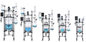 Reaktor Pirolisis Laboratorium Berkualitas Tinggi Auto Lift 5l 10l 20l Reaktor Kaca Berjaket - Product Image 6