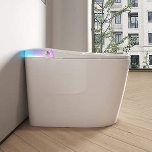 Buse ultraviolette automatique nouvellement conçue chauffage intégré Siphon vocal chasse directe mousse bouclier siège toilette toilette intelligente - Product Image 3