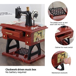 Mini Carillon in Plastica a Forma di Macchina da Cucire per Vari Artigianati, Vendita all'Ingrosso - Product Image 4