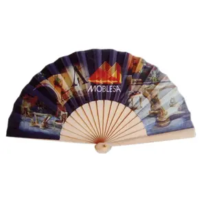 Abanico de madera de algodón, merchandising personalizado - Product Image 4