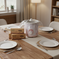 Sac d'emballage de four à micro-ondes en nylon de forme de ménage de gril antiadhésif, revêtements de casserole en nylon