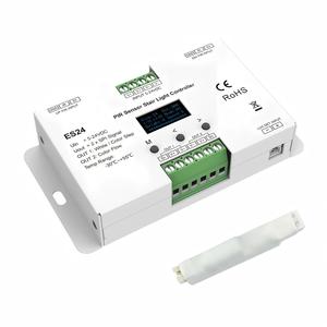 Controlador de Luz LED para Escaleras <span class=keywords><strong>ES24</strong></span>+ES-F 5-24VDC, 720 Píxeles, 24 Pasos, Sensor PIR, Atenuación de Luz Blanca - Product Image 1