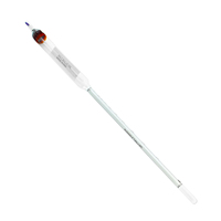 Hygromètre à alcool multifonctionnel portable en verre 0-100% avec thermomètre, équipement de brassage artisanal personnalisable OEM/ODM, utilisation en laboratoire