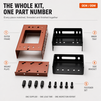 Services de fabrication sur mesure de tôlerie TZR : Kit de pièces, support de cadre, assemblage, découpe laser, pliage, peinture poudrée