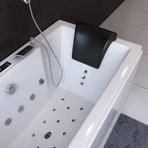 <span class=keywords><strong>Baignoire</strong></span> de massage à remous en acrylique moderne de 1,70 m pour alcôve à 3 côtés, application hôtelière, <span class=keywords><strong>baignoire</strong></span> de trempage sans fenêtre - Product Image 2