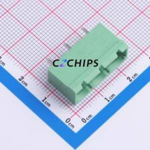 JL2EDGVC-76203G01 Plug-in Terminal Block Through hole,P=7.62mm Connector Board-to-Board / Socket - Closed 1x3P 7.62mm Green - Product Image 1
