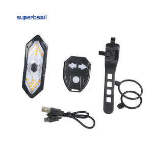 Phare de vélo électrique Superbsail pour la conduite nocturne, ensemble de feux antibrouillard ailes d'ange pour vélo, clignotants et feux arrière - Product Image 1