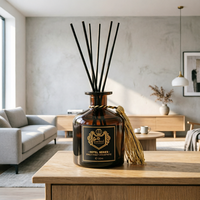 Diffuseur de parfum d'ambiance de luxe pour la maison, ensemble d'huiles essentielles écologiques, design carré, sans flamme, parfum longue durée, 50 ml
