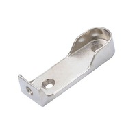 Support de tringle à vêtements renforcé en alliage de zinc, accessoire pour séchoir à linge, fixation à bride pour tringle de placard