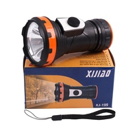 Nouvelle lampe torche solaire en plastique, LED, lumière puissante, rechargeable, étanche, pour le camping en plein air, utilisation d'urgence, portable