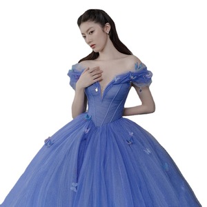 <span class=keywords><strong>Vestidos</strong></span> de Quinceañera Económicos Estilo Princesa con Hombros Descubiertos de Tul al Por Mayor - Product Image 5