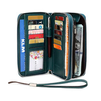 Dompet Zipper PU Matte Solid dengan Logo Custom, Dompet Tangan Wanita Buatan Tangan, Ringan, Portabel, Organizer Harian untuk Grosir
