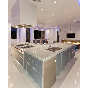 CBMmart-armarios de cocina ajustados de estilo europeo, diseño personalizado, armario de cocina real de madera sólida de lujo - Product Image 5