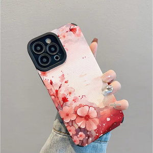 Elegante <span class=keywords><strong>Cover</strong></span> per Cellulare in Pelle Artificiale TPU con Stampa di Fiori di Pesco Rossi per <span class=keywords><strong>iPhone</strong></span> X Xr <span class=keywords><strong>11</strong></span> 12 13 14 15 16 17 18 <span class=keywords><strong>Pro</strong></span> <span class=keywords><strong>Max</strong></span> - Product Image 4