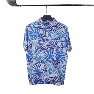 เสื้อกอล์ฟผู้ชายแบบแห้งเร็ว ลายพิมพ์ซับลิเมชั่น แขนสั้น ผ้าถัก ระบายอากาศได้ดี สำหรับฤดูร้อน ผลิตตามแบบ OEM ดีไซน์เองได้ ผลิตจากโพลีเอสเตอร์ 88% สแปนเด็กซ์ 12% - Product Image 4