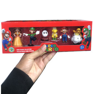 Nuevas Figuras de Juguete Promocionales Creativas, Super Mario Dragón Verde, Paquete de 6 Adornos en Caja, Muñecos - Product Image 6