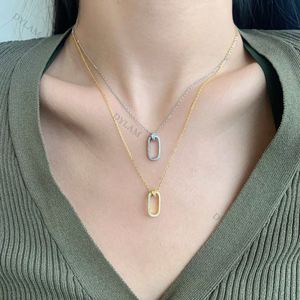 Collier Dylam avec anneau martelé, pendentif anneau en argent, grand anneau, connecteur ovale, connecteurs dorés, cadeau pour couple - Product Image 2