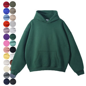 Hochwertiger Pullover 350gsm Übergroßer Hoodie Benutzer definiertes Logo Blank Unisex Schwarz Schwerer Herren Hoodie Hersteller Benutzer definiert - Product Image 1