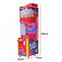 Distributeur de balles à monnayeur sur le thème Fantaisie Étoile Cosmique avec capsules à prix et bandes lumineuses LED pour salles d'arcade