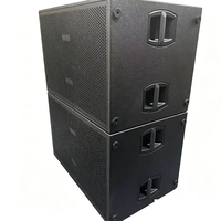 Subwoofer actif professionnel 8006-AS, double haut-parleur de basses de 18 pouces haute puissance pour grandes salles