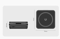 Chargeur Magnétique Sans Fil Pliable 3-en-1 15W, Support de Charge Rapide pour Téléphone Portable