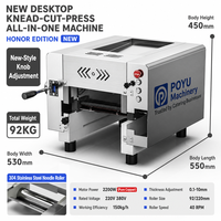 Presse à nouilles électrique de bureau, machine commerciale automatique à pâtes fraîches, rouleau de laminage en acier inoxydabl