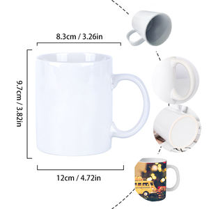 Taza de Sublimación al por Mayor de 11 oz, <span class=keywords><strong>Tazas</strong></span> de Cerámica Blanca <span class=keywords><strong>AAA</strong></span> de Alta <span class=keywords><strong>Calidad</strong></span> <span class=keywords><strong>para</strong></span> Logotipo Personalizado en <span class=keywords><strong>Tazas</strong></span> de Café - Product Image 3