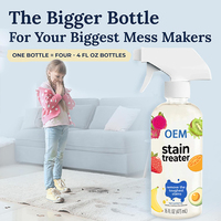 Échantillon gratuit de nettoyant pour tissus anti-taches Messy Eater Spray détachant pour vêtements de nettoyage à sec